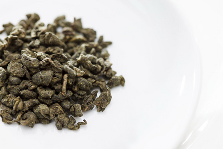 牛奶乌龙茶叶子照片