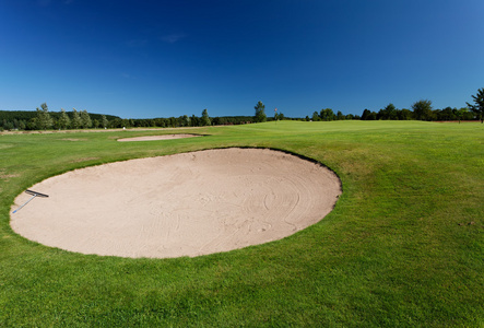 高尔夫球场在 Skogaby，瑞典