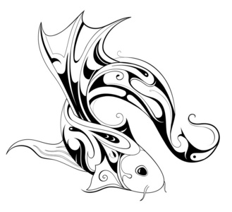 锦鲤纹身图片-锦鲤纹身素材-锦鲤纹身插画-摄图新视界