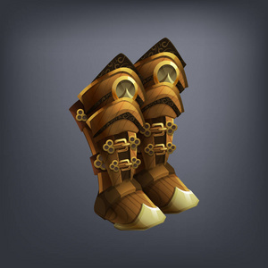 凶狠铠甲士兵铁的幻想铠甲靴子照片