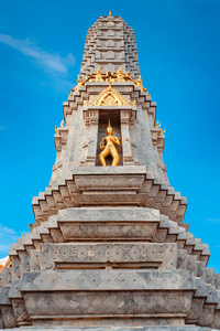 在佛寺 卧佛寺寺 在曼谷，泰国佛像