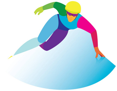 一名年轻女子是短道速滑选手