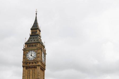 大笨钟，伦敦，英国。一个受欢迎的伦敦地标，视图