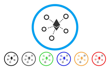 虚网络节点平面图标照片