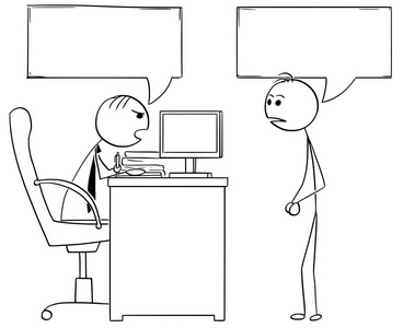 员工与老板图片-员工与老板素材-员工与老板插画-摄图新视界