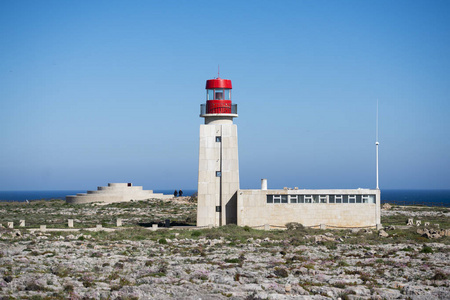 在葡萄牙蓬德 Sagres lighttower