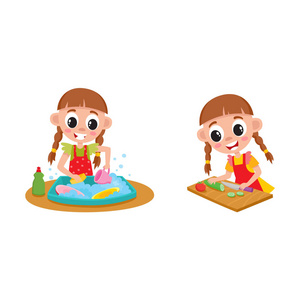 做家务漫画图片