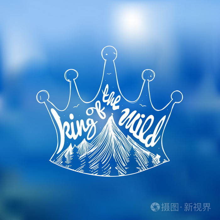 矢量的手画的海报