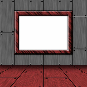 红色框架墙板