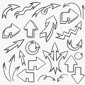 手绘箭头集照片