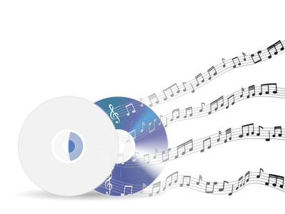 音乐光盘的浮动样本随机音符不匹配任何歌曲