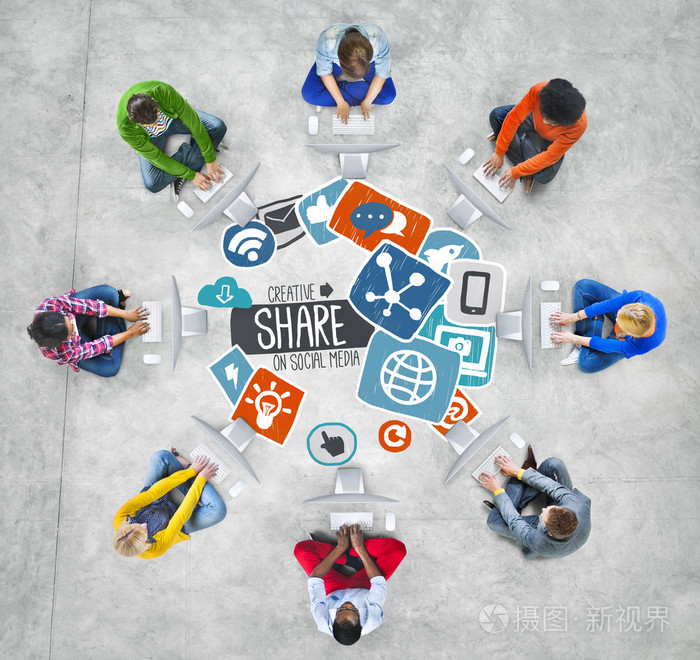 分享社交媒体网络