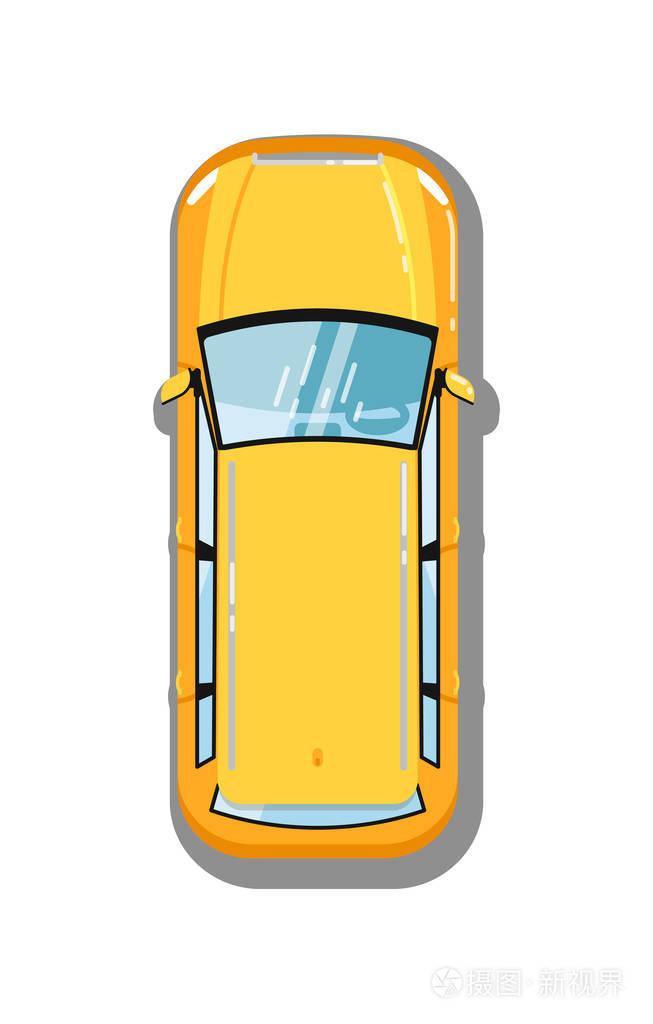 现代通用汽车顶视图图标