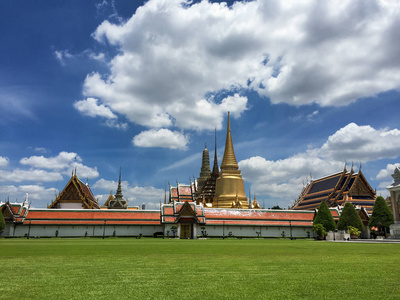 殿的翡翠佛或在泰国曼谷玉佛寺