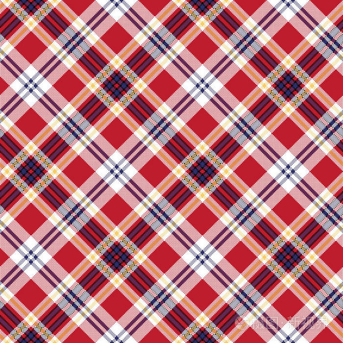 红色格子无缝面料肌理