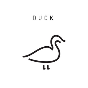 鸭子符号图案图片
