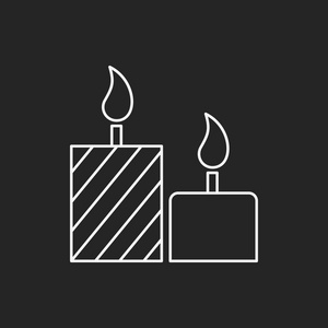 生日蜡烛线图标