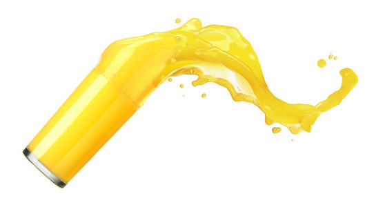 桔子汁飞溅照片