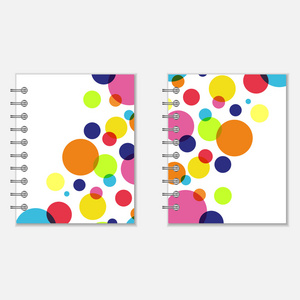 笔记本封面设计与多彩的圈子图片