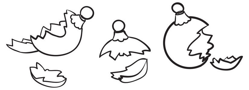 素描损坏坏掉的玩具的素描插图照片