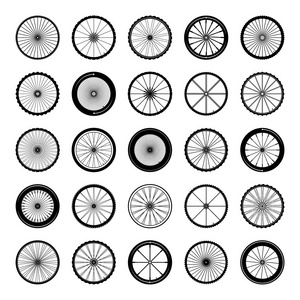 自行车的轮子矢量图