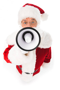 圣诞老人和喊话器