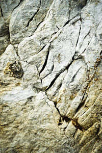 详细的旧裂岩石灰石