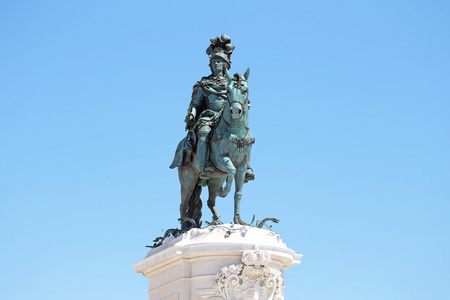 王何塞在商业广场上的雕像