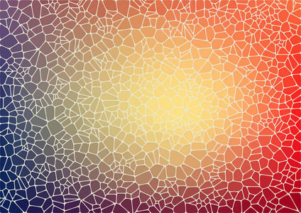 与 voronoi 几何形状的抽象背景