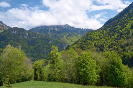 在阿尔卑斯山风景