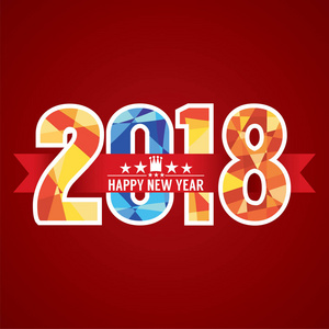 2018 抽象横幅矢量图