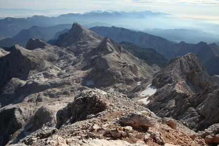 在 Julian 阿尔卑斯山 Triglav