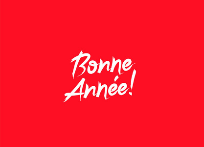 Bonne Annee 快乐新的一年，在法国