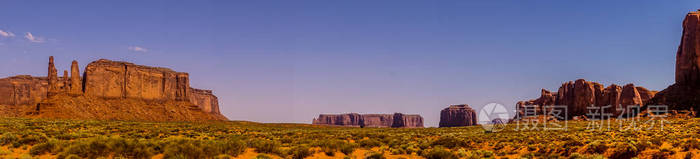 沙漠的纪念碑山谷的景色。被遗弃的亚利桑那州