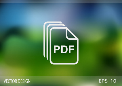 文件 Pdf 简单 web 图标