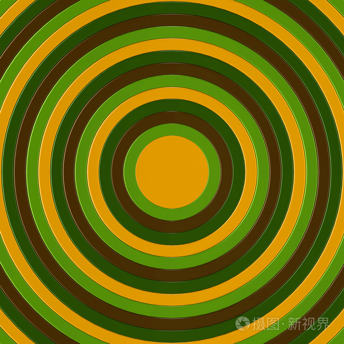 在各种颜色的同心圆的 3d 渲染照片-正版商用图片0cb6z0-摄图新视界