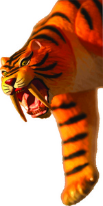 战士遇到剑齿插图儿童剑齿虎头骨剪影剑齿虎剑齿虎的脸可爱的剑齿老虎