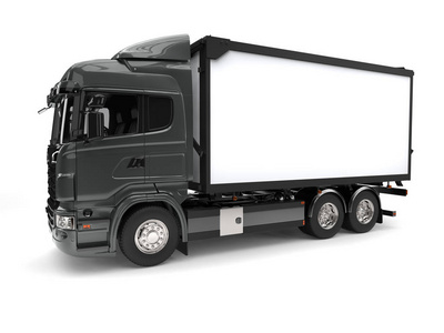 卡车无挂车-前视图工业金属工件的切削刀具自动车床上孔加工工艺汽车