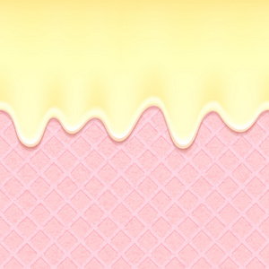 粉红色的硅片和流动奶油-矢量背景照片