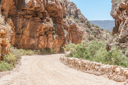 在 Swartberg 中的地质构造