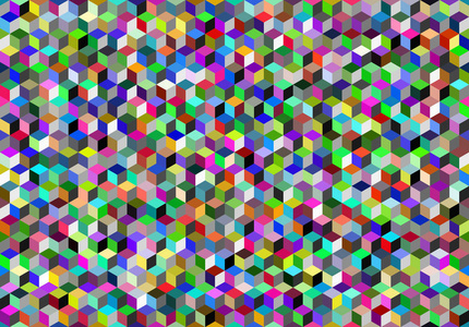 抽象的复古背景等距彩色矢量三角形