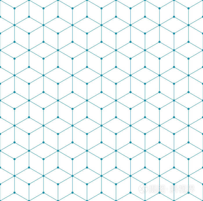 神圣几何网格图形装饰六边形图案