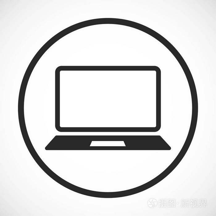 笔记本电脑图标矢量
