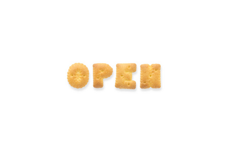 字母词开放。字母饼干饼干