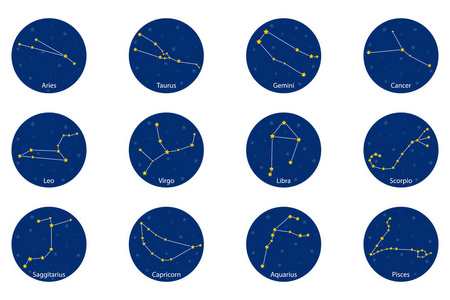 星座的星座，矢量图