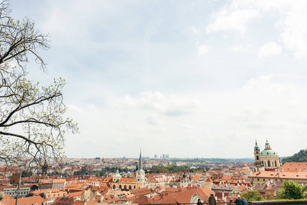 美丽的城市布拉格全景视图