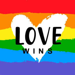 励志标语爱 wins 励志同性恋骄傲海报照片