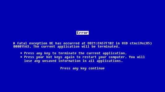 抽象背景与蓝屏死照片