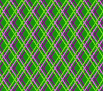 几何的绿色背景，无缝，精细线条 钻石 矢量