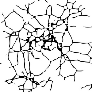 地球上的裂痕.墙体的实际裂缝.矢量插图干地球的裂纹纹理.
